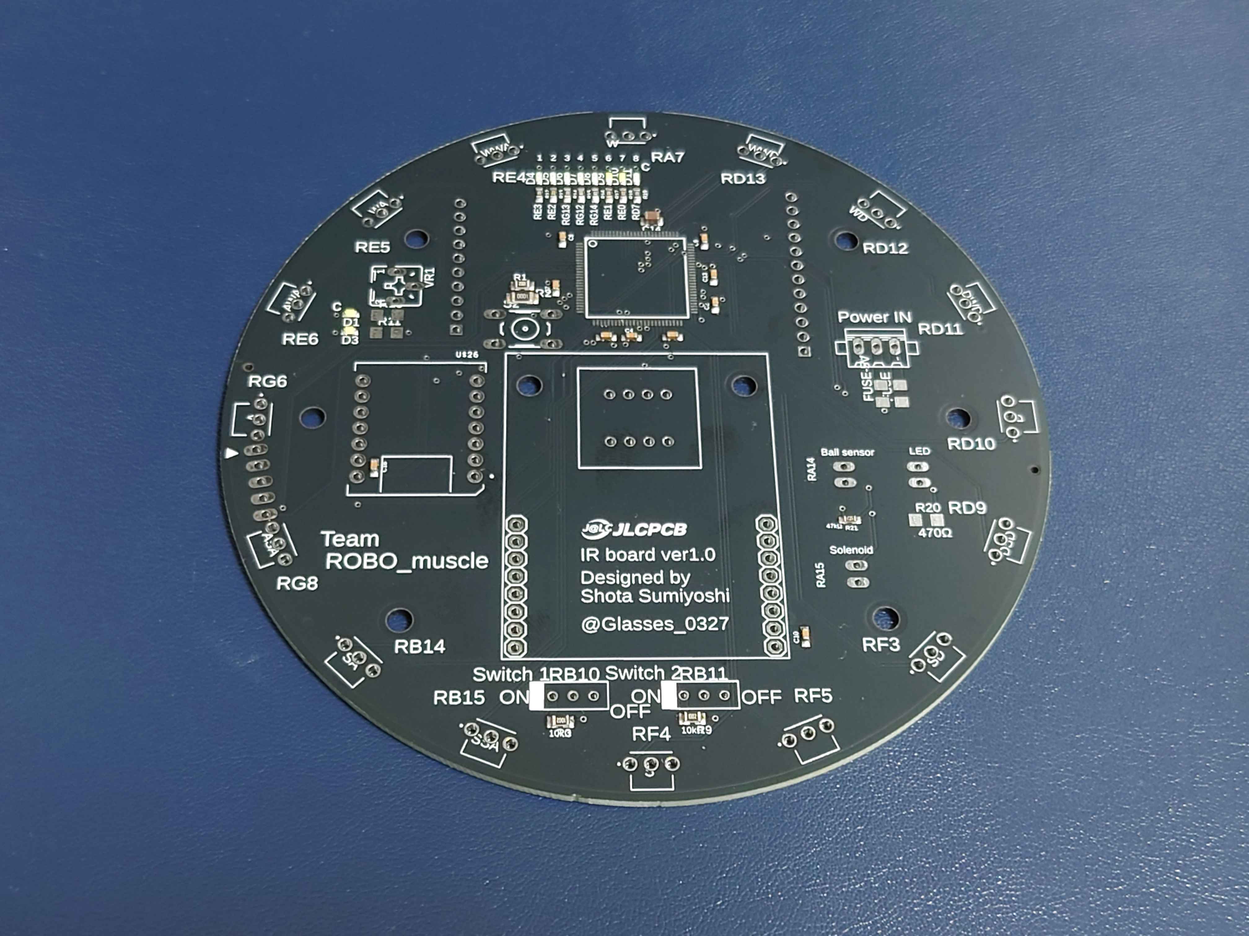 IRセンサ基板(メイン基板)の写真